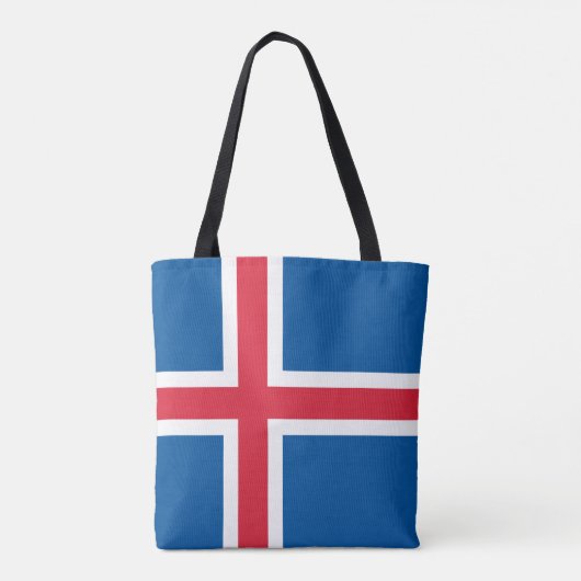 Tote Bag Drapeau d'Islande (Dos)