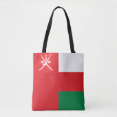 Tote Bag Drapeau d'Oman (Devant)