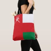 Tote Bag Drapeau d'Oman (De près)