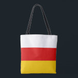 Tote Bag Drapeau d'Ossétie du Sud<br><div class="desc">Drapeau patriotique d'Ossétie du Sud</div>
