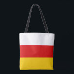 Tote Bag Drapeau d'Ossétie du Sud<br><div class="desc">Drapeau patriotique d'Ossétie du Sud</div>
