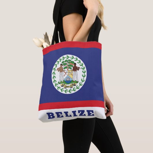 Tote Bag Drapeau du Belize (De près)