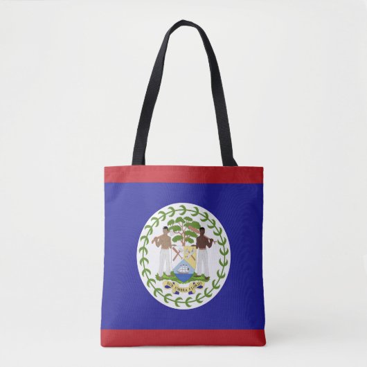 Tote Bag Drapeau du Belize (Devant)
