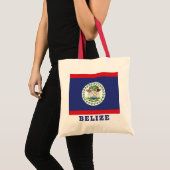 Tote Bag Drapeau du Belize (Devant (produit))