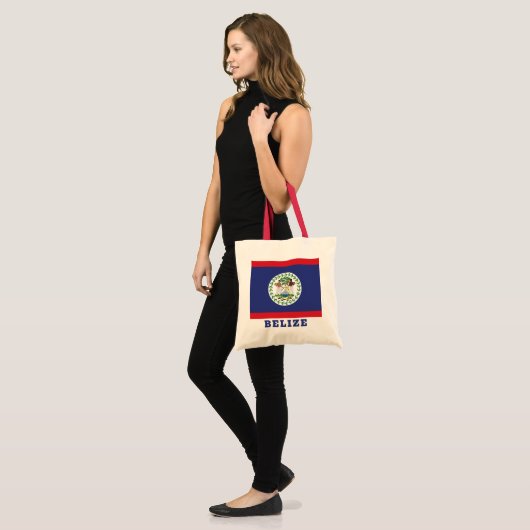 Tote Bag Drapeau du Belize (Devant (modèle))