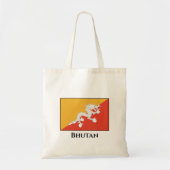 Tote Bag Drapeau du Bhoutan (Devant)