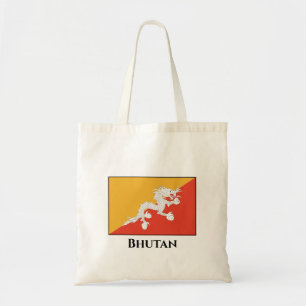 Tote Bag Drapeau du Bhoutan