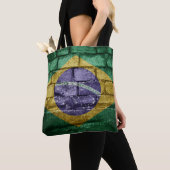 Tote Bag Drapeau du Brésil (De près)