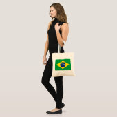 Tote Bag Drapeau du Brésil (Devant (modèle))
