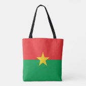Tote Bag Drapeau du Burkina Faso patriotique (Dos)
