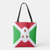 Tote Bag Drapeau du Burundi patriotique (Dos)