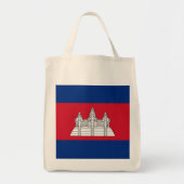 Tote Bag drapeau du Cambodge (Devant)