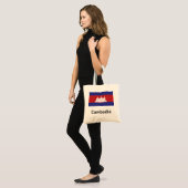 Tote Bag Drapeau du Cambodge (Devant (modèle))