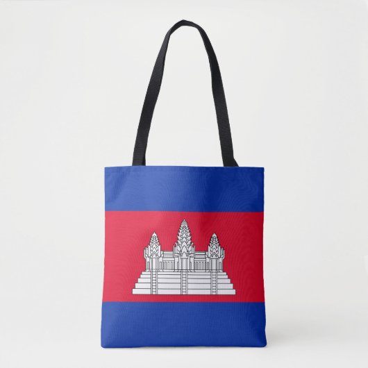 Tote Bag Drapeau du Cambodge patriotique (Devant)