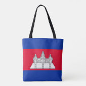 Tote Bag Drapeau du Cambodge patriotique (Dos)