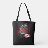 Tote Bag Drapeau du Canada (Dos)
