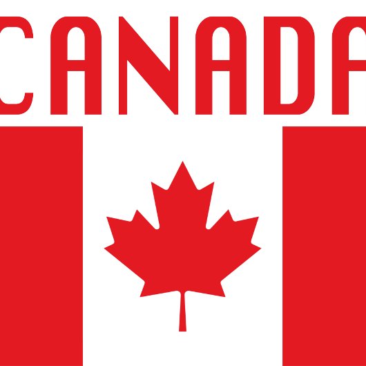 Tote Bag Drapeau du Canada avec texte du Canada