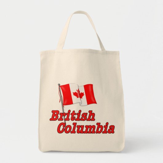 Tote Bag Drapeau du Canada - Colombie-Britannique (Devant)