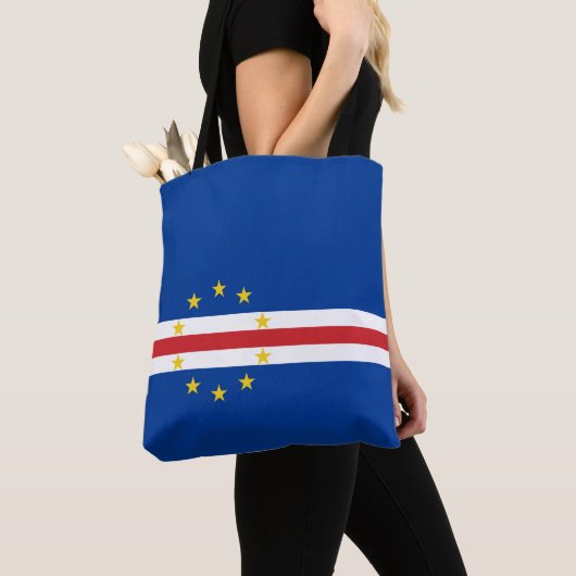 Tote Bag Drapeau du Cap-Vert (De près)