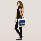 Tote Bag Drapeau du Cap Vert x Drapeau (Devant (modèle))