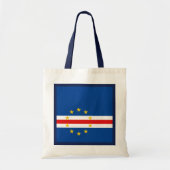Tote Bag Drapeau du Cap Vert x Drapeau (Devant)