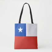 Tote Bag Drapeau du Chili (Devant)