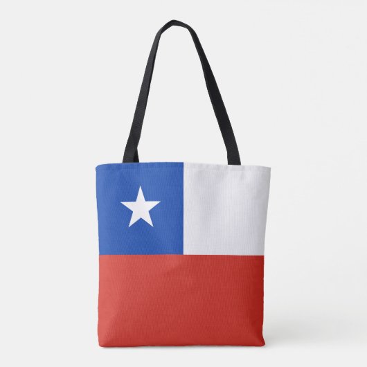 Tote Bag Drapeau du Chili (Dos)