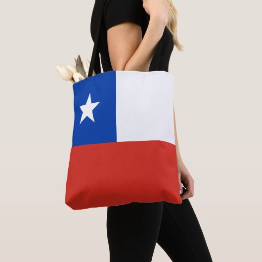 Tote Bag Drapeau du Chili (De près)