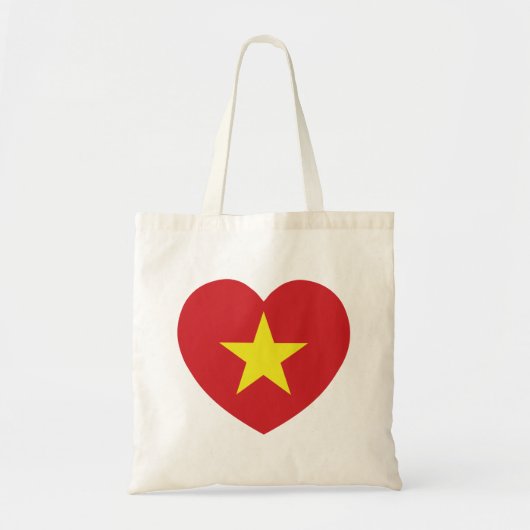 Tote Bag Drapeau du cœur du Vietnam (Devant)