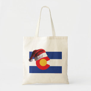 Tote Bag Drapeau du Colorado-et-Père Noël-Casquette