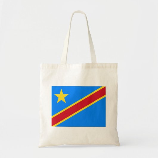 Tote Bag Drapeau du Congo Kinshasa (Devant)