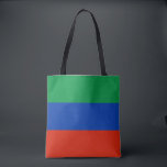 Tote Bag Drapeau du Daghestan<br><div class="desc">Drapeau patriotique du Daghestan.</div>