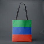 Tote Bag Drapeau du Daghestan<br><div class="desc">Drapeau patriotique du Daghestan.</div>