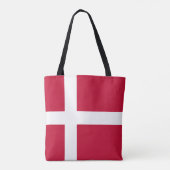 Tote Bag Drapeau du Danemark (Dos)