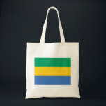 Tote Bag Drapeau du Gabon<br><div class="desc">Drapeau patriotique du Gabon.</div>