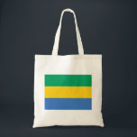Tote Bag Drapeau du Gabon<br><div class="desc">Drapeau patriotique du Gabon.</div>