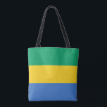 Tote Bag Drapeau du Gabon<br><div class="desc">Drapeau patriotique du Gabon.</div>