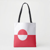 Tote Bag Drapeau du Groenland (Devant)
