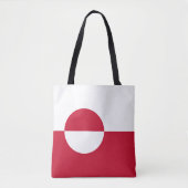 Tote Bag Drapeau du Groenland (Devant)