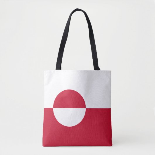 Tote Bag Drapeau du Groenland (Devant)