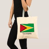 Tote Bag Drapeau du Guyana (Guyana) (Devant (produit))
