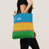 Tote Bag Drapeau du Karakalpakstan (De près)