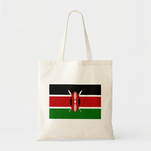 Tote Bag Drapeau du Kenya (Devant)