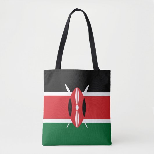 Tote Bag Drapeau du Kenya (Devant)