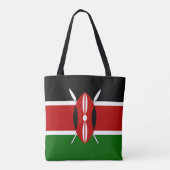 Tote Bag Drapeau du Kenya (Dos)