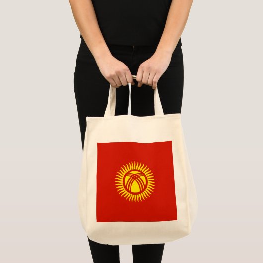 Tote Bag Drapeau du Kirghizistan (Devant (produit))