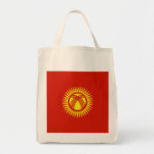 Tote Bag Drapeau du Kirghizistan (Devant)