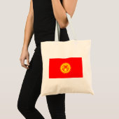 Tote Bag Drapeau du Kirghizistan (Devant (produit))