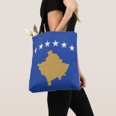 Tote Bag Drapeau du Kosovo (De près)