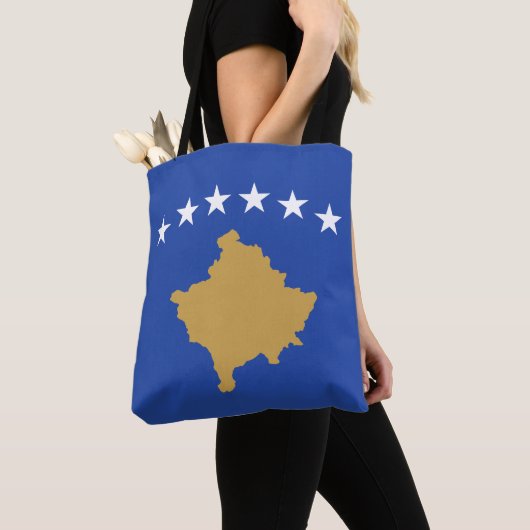 Tote Bag Drapeau du Kosovo (De près)